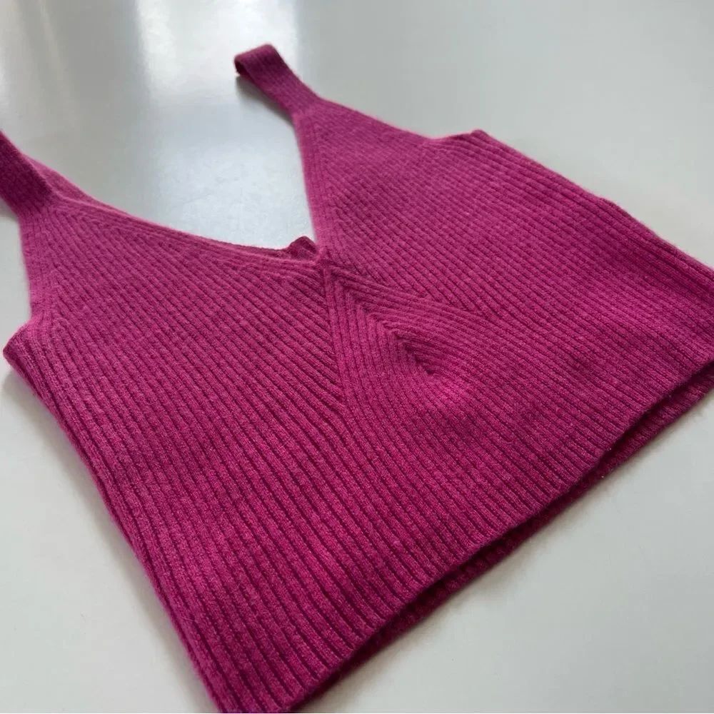 J.Crew Cashmere-blend cropped sweater-tank Small - Picture 13 of 13
